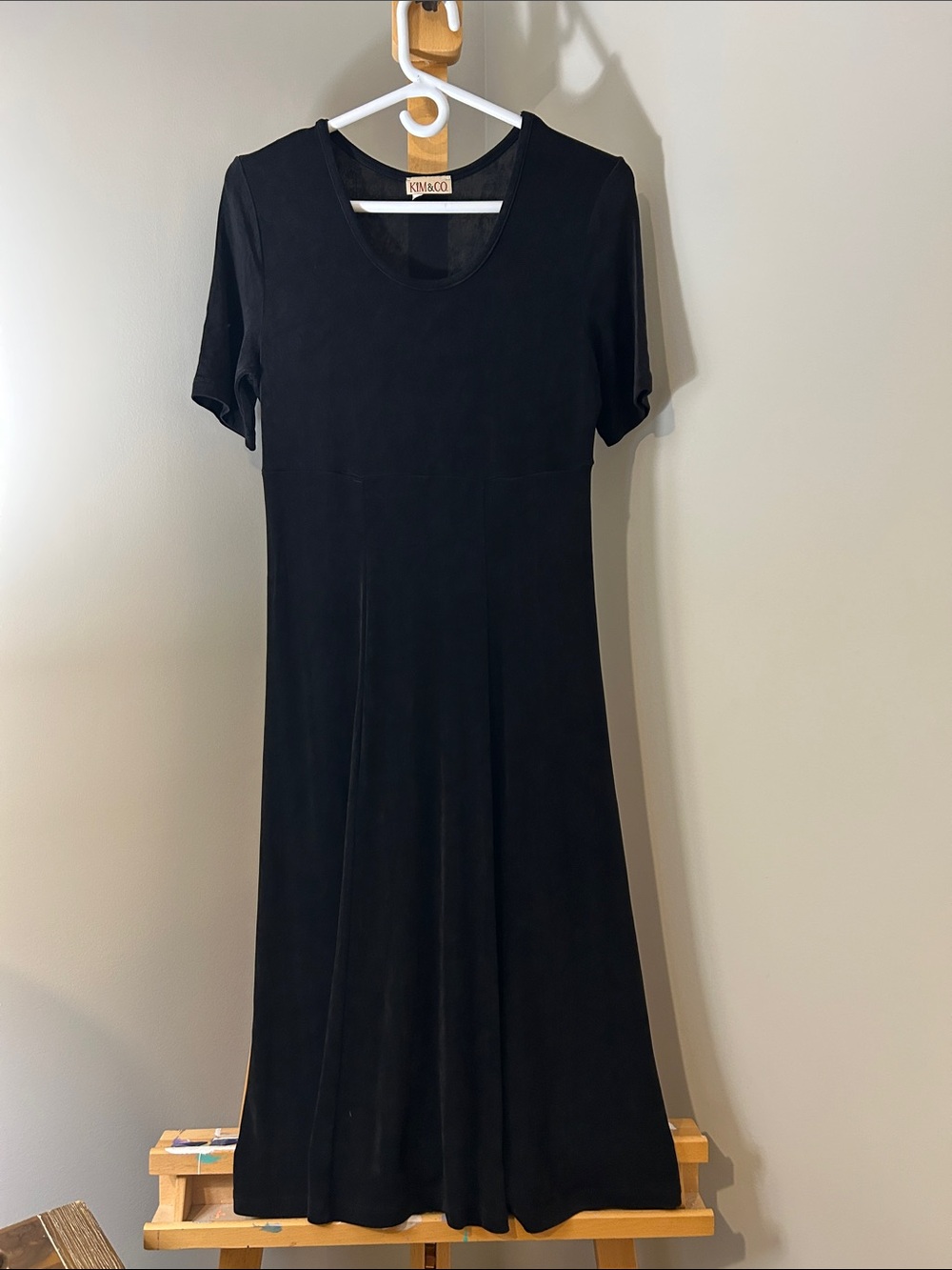 VINTAGE 90s Slinky Black Dress